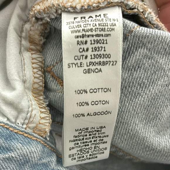 FRAME Genoa Wide Leg Carpenter High Rise Jean - Picture 13 of 14